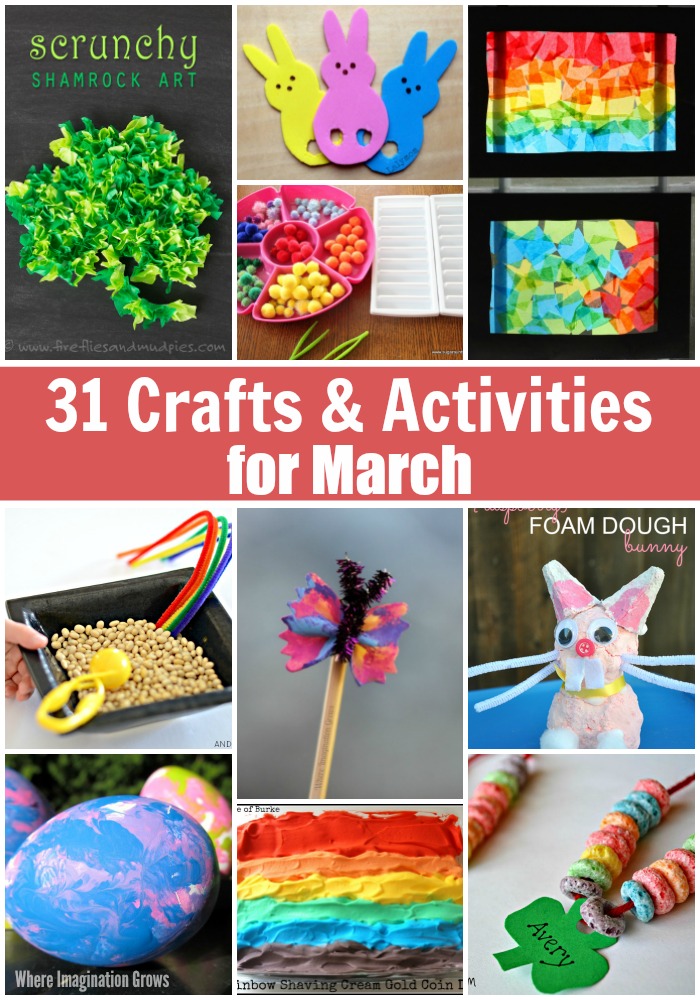 10+ March Crafts For Kids