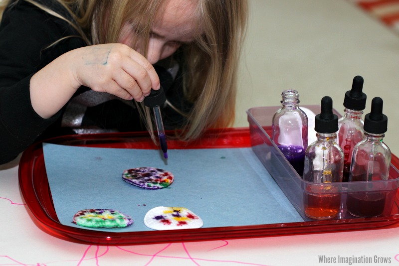 Fine Motor Flower Art with Droppers & Liquid Watercolors