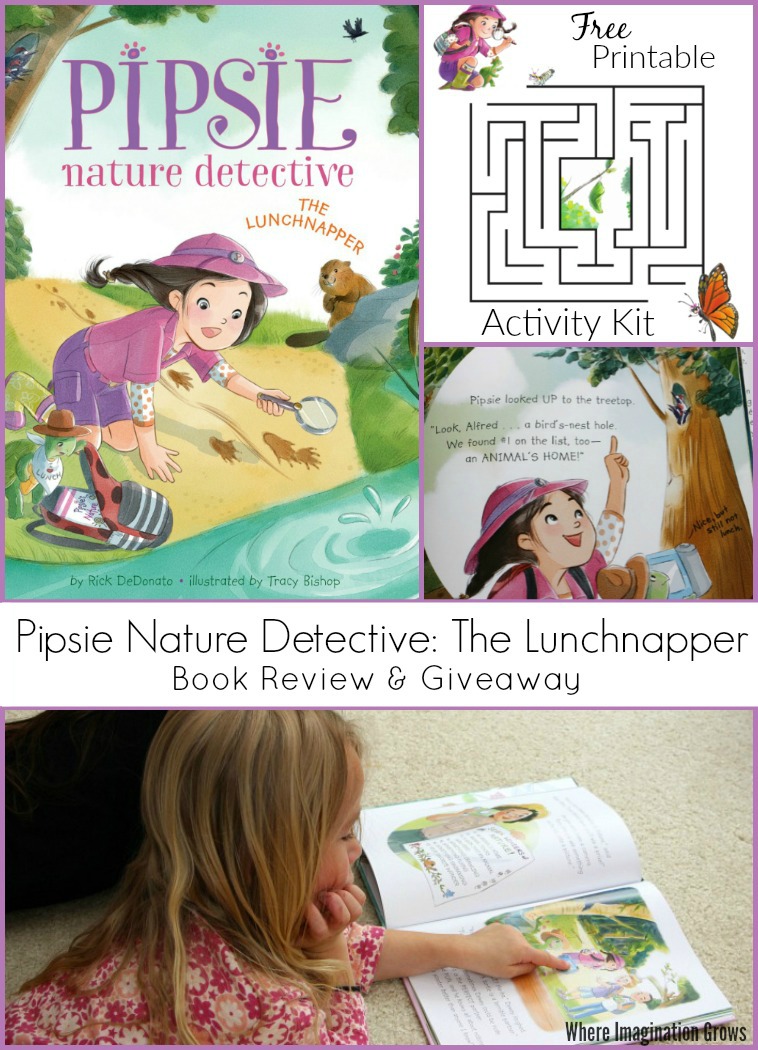 Pipsie, Nature Detective: The Lunchnapper. A fun children's book that teaches children about nature and friendship! Book review and giveaway!