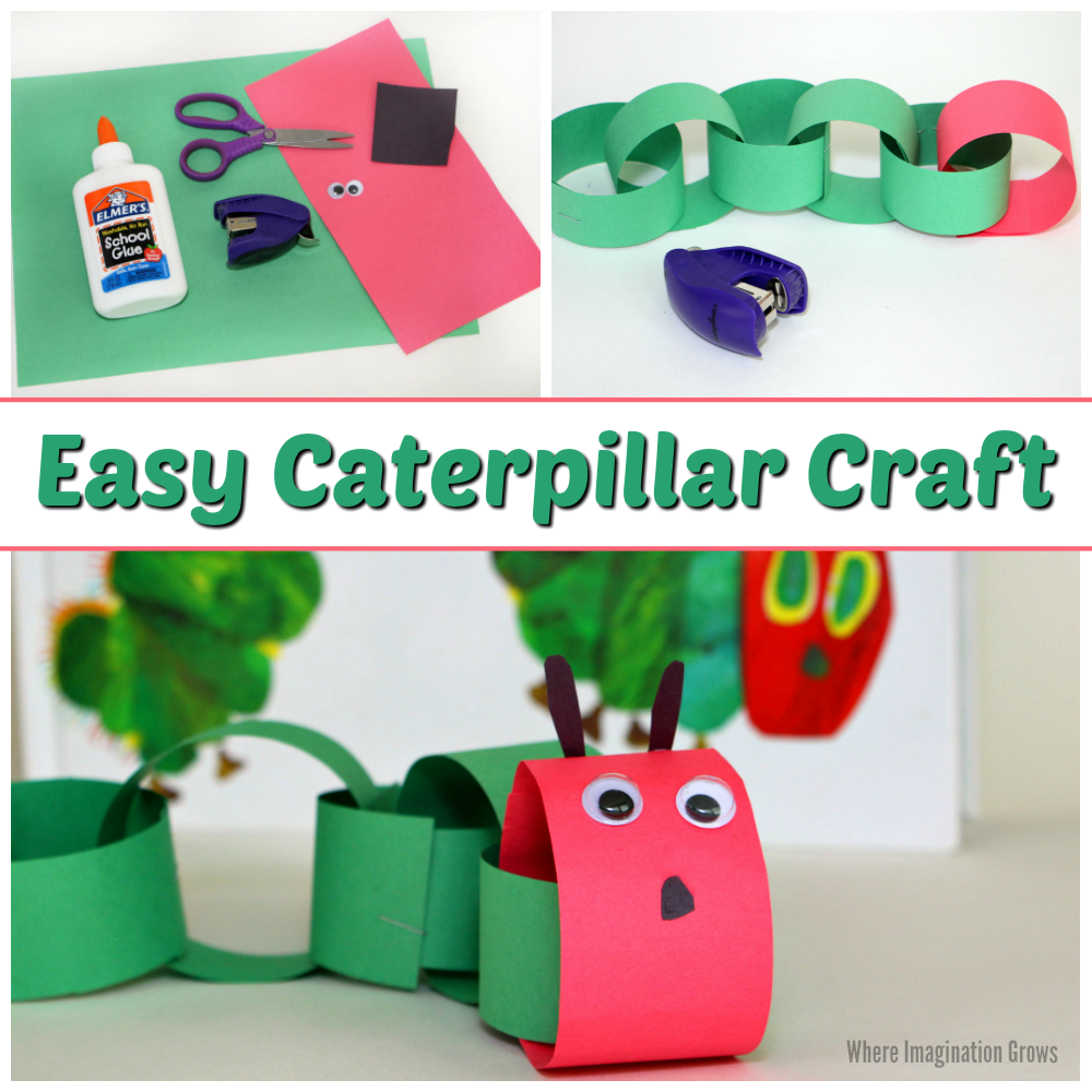 Easy Caterpillar Paper Chain Craft for Kids
