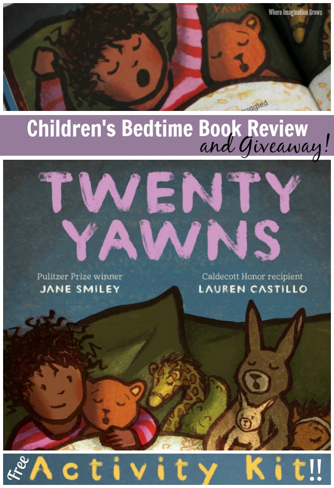 Twenty Yawns - Children's book review and giveaway! Great bedtime book for preschoolers!
