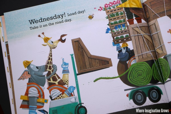 Busy Builders, Busy Week! Construction work themed book for preschoolers