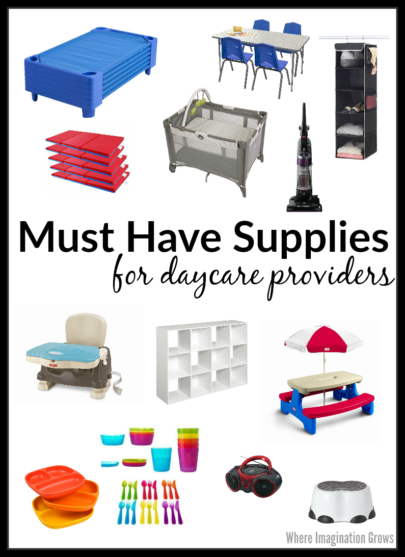 Must Have Supplies for Home Daycare Providers - Where Imagination