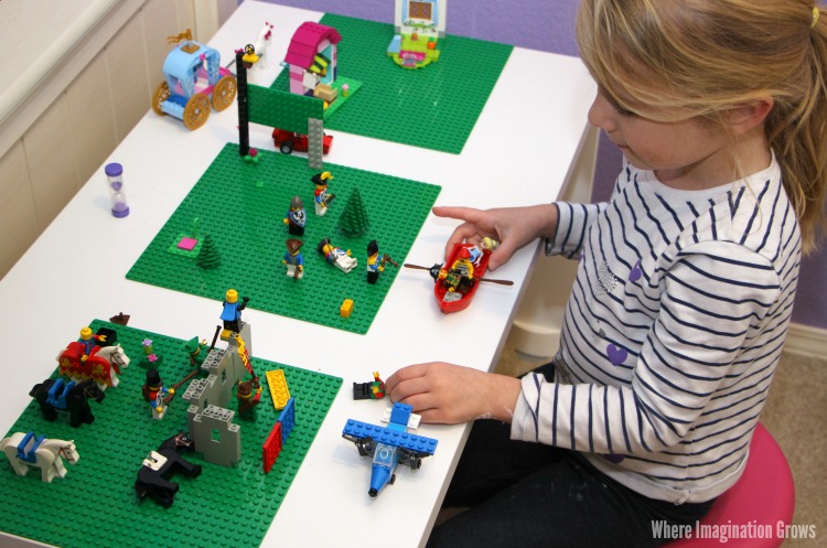 Lego Calm Down Corner for Kids from an Easy DIY Lego Table