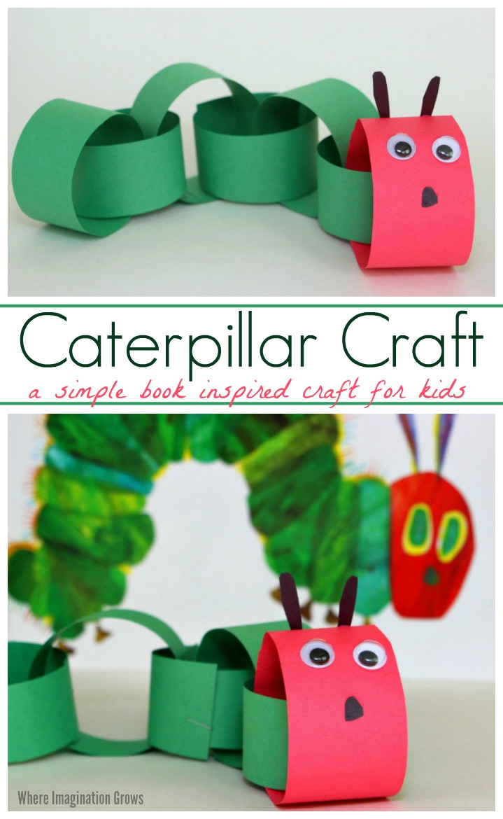 Kid's Craft, Caterpillar Clips - Frugal Family Home