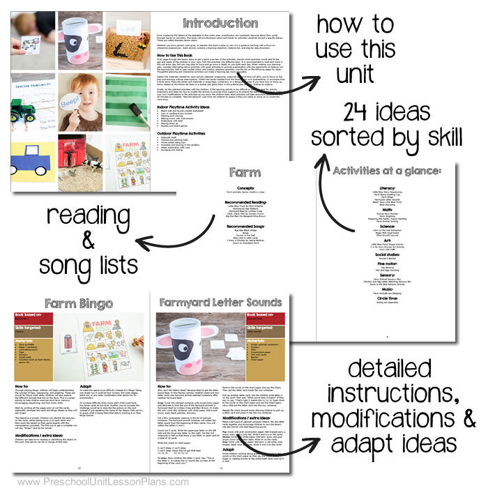 Detailed Preschool Lesson Plans Bundle for Teachers and Homeschoolers.