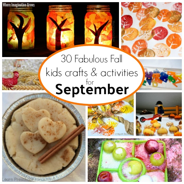Fun fall themed crafts and learning activities for preschoolers