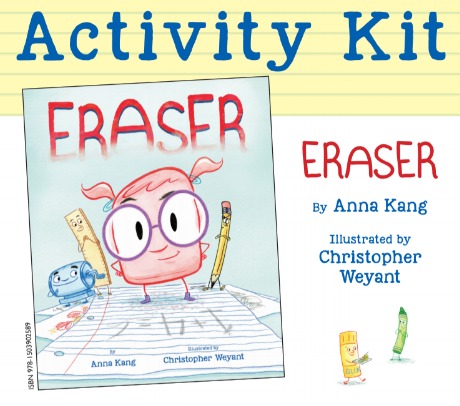 Activity kit for Eraser by Anna Kang 